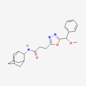 N-2-adamantyl-3-{5-[methoxy(phenyl)methyl]-1,3,4-oxadiazol-2-yl}propanamide