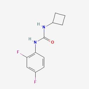 molecular formula C11H12F2N2O B4647092 N-cyclobutyl-N'-(2,4-difluorophenyl)urea 