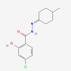 4-chloro-2-hydroxy-N'-(4-methylcyclohexylidene)benzohydrazide