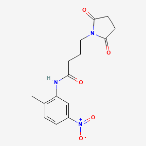 4-(2,5-dioxo-1-pyrrolidinyl)-N-(2-methyl-5-nitrophenyl)butanamide