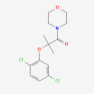molecular formula C14H17Cl2NO3 B4647240 4-[2-(2,5-dichlorophenoxy)-2-methylpropanoyl]morpholine 