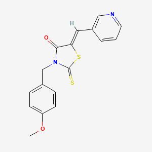3-(4-methoxybenzyl)-5-(3-pyridinylmethylene)-2-thioxo-1,3-thiazolidin-4-one
