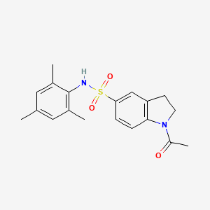 molecular formula C19H22N2O3S B4647301 1-acetyl-N-mesityl-5-indolinesulfonamide 