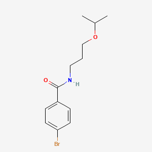 molecular formula C13H18BrNO2 B4647321 4-bromo-N-(3-isopropoxypropyl)benzamide 