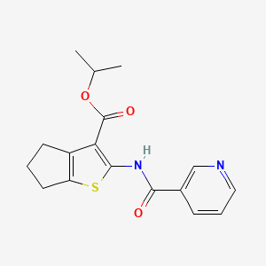 isopropyl 2-[(3-pyridinylcarbonyl)amino]-5,6-dihydro-4H-cyclopenta[b]thiophene-3-carboxylate