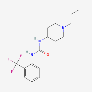 molecular formula C16H22F3N3O B4647403 N-(1-propyl-4-piperidinyl)-N'-[2-(trifluoromethyl)phenyl]urea 
