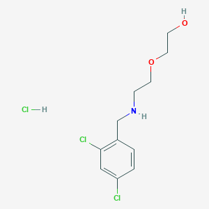 molecular formula C11H16Cl3NO2 B4647421 2-{2-[(2,4-dichlorobenzyl)amino]ethoxy}ethanol hydrochloride 