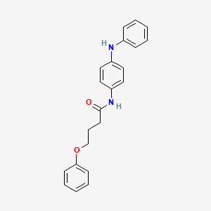 molecular formula C22H22N2O2 B4647429 N-(4-anilinophenyl)-4-phenoxybutanamide 