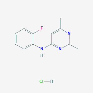 N-(2-fluorophenyl)-2,6-dimethyl-4-pyrimidinamine hydrochloride