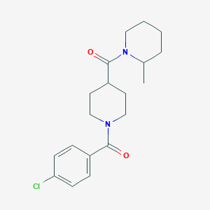 1-{[1-(4-chlorobenzoyl)-4-piperidinyl]carbonyl}-2-methylpiperidine