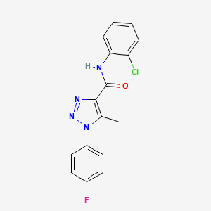 N-(2-chlorophenyl)-1-(4-fluorophenyl)-5-methyl-1H-1,2,3-triazole-4-carboxamide