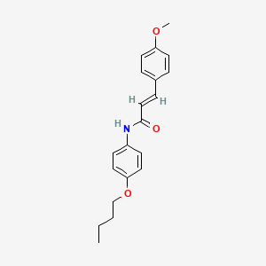molecular formula C20H23NO3 B4647482 N-(4-butoxyphenyl)-3-(4-methoxyphenyl)acrylamide 