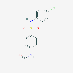 molecular formula C14H13ClN2O3S B464751 N-[4-[(4-chlorophenyl)sulfamoyl]phenyl]acetamide CAS No. 19837-92-4