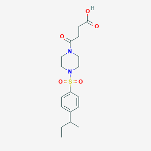 4-{4-[(4-sec-butylphenyl)sulfonyl]-1-piperazinyl}-4-oxobutanoic acid