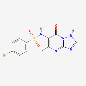 4-bromo-N-(7-hydroxy-5-methyl[1,2,4]triazolo[1,5-a]pyrimidin-6-yl)benzenesulfonamide