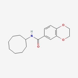 N-cyclooctyl-2,3-dihydro-1,4-benzodioxine-6-carboxamide