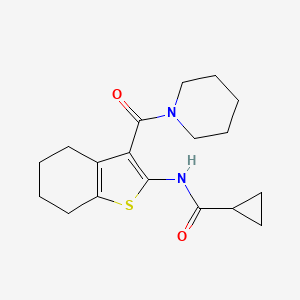 N-[3-(1-piperidinylcarbonyl)-4,5,6,7-tetrahydro-1-benzothien-2-yl]cyclopropanecarboxamide