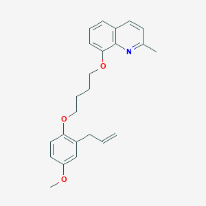 molecular formula C24H27NO3 B4647594 8-[4-(2-allyl-4-methoxyphenoxy)butoxy]-2-methylquinoline 