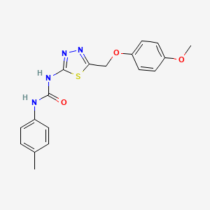 N-{5-[(4-methoxyphenoxy)methyl]-1,3,4-thiadiazol-2-yl}-N'-(4-methylphenyl)urea