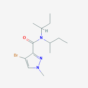 molecular formula C13H22BrN3O B4647608 4-bromo-N,N-di-sec-butyl-1-methyl-1H-pyrazole-3-carboxamide 