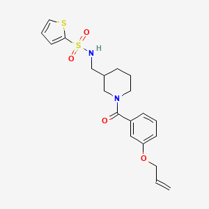 N-({1-[3-(allyloxy)benzoyl]-3-piperidinyl}methyl)-2-thiophenesulfonamide