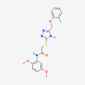 N-(2,5-dimethoxyphenyl)-2-({4-methyl-5-[(2-methylphenoxy)methyl]-4H-1,2,4-triazol-3-yl}thio)acetamide