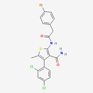 2-{[(4-bromophenyl)acetyl]amino}-4-(2,4-dichlorophenyl)-5-methyl-3-thiophenecarboxamide