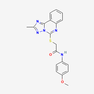 molecular formula C19H17N5O2S B4647662 N-(4-methoxyphenyl)-2-[(2-methyl[1,2,4]triazolo[1,5-c]quinazolin-5-yl)thio]acetamide 