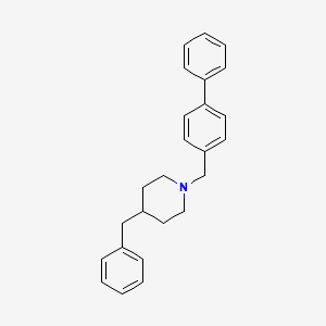 4-benzyl-1-(4-biphenylylmethyl)piperidine