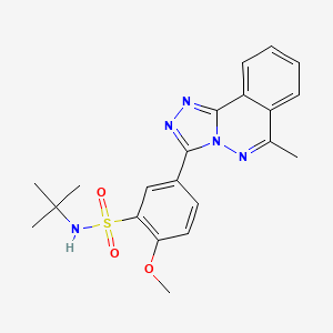 molecular formula C21H23N5O3S B4647710 N-(tert-butyl)-2-methoxy-5-(6-methyl[1,2,4]triazolo[3,4-a]phthalazin-3-yl)benzenesulfonamide 