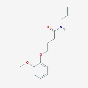 molecular formula C14H19NO3 B4647727 N-allyl-4-(2-methoxyphenoxy)butanamide 