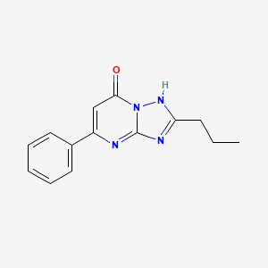 molecular formula C14H14N4O B4647785 5-phenyl-2-propyl[1,2,4]triazolo[1,5-a]pyrimidin-7(4H)-one CAS No. 907972-68-3