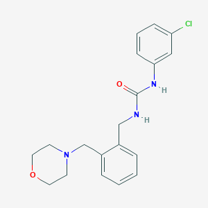 molecular formula C19H22ClN3O2 B4647816 N-(3-chlorophenyl)-N'-[2-(4-morpholinylmethyl)benzyl]urea 