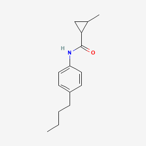 molecular formula C15H21NO B4647824 N-(4-butylphenyl)-2-methylcyclopropanecarboxamide 