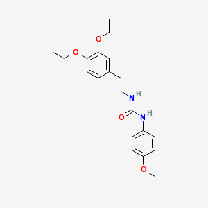 molecular formula C21H28N2O4 B4647863 N-[2-(3,4-diethoxyphenyl)ethyl]-N'-(4-ethoxyphenyl)urea 