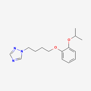 molecular formula C15H21N3O2 B4647902 1-[4-(2-isopropoxyphenoxy)butyl]-1H-1,2,4-triazole 