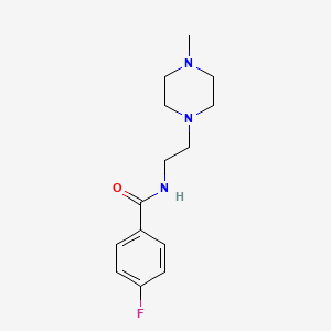 4-fluoro-N-[2-(4-methyl-1-piperazinyl)ethyl]benzamide