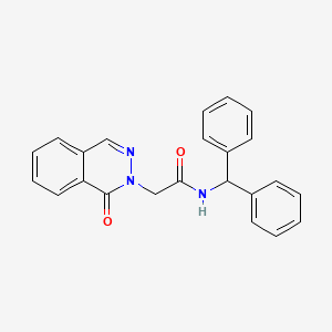 molecular formula C23H19N3O2 B4647953 N-(diphenylmethyl)-2-(1-oxo-2(1H)-phthalazinyl)acetamide 