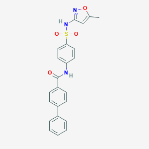 N-[4-[(5-methyl-1,2-oxazol-3-yl)sulfamoyl]phenyl]-4-phenylbenzamide