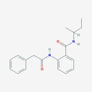 molecular formula C19H22N2O2 B4647980 N-(sec-butyl)-2-[(phenylacetyl)amino]benzamide 