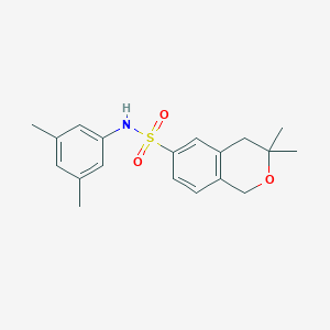 molecular formula C19H23NO3S B4648008 N-(3,5-dimethylphenyl)-3,3-dimethyl-3,4-dihydro-1H-isochromene-6-sulfonamide 