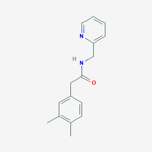 molecular formula C16H18N2O B4648011 2-(3,4-dimethylphenyl)-N-(2-pyridinylmethyl)acetamide 