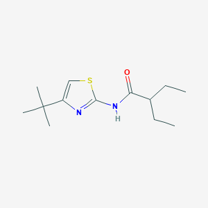 molecular formula C13H22N2OS B4648033 N-(4-tert-butyl-1,3-thiazol-2-yl)-2-ethylbutanamide 