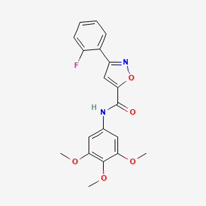 molecular formula C19H17FN2O5 B4648075 3-(2-fluorophenyl)-N-(3,4,5-trimethoxyphenyl)-5-isoxazolecarboxamide 