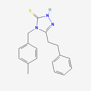 4-(4-methylbenzyl)-5-(2-phenylethyl)-4H-1,2,4-triazole-3-thiol