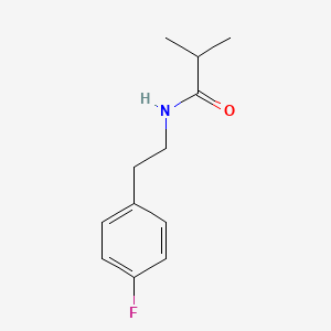 molecular formula C12H16FNO B4648122 N-[2-(4-fluorophenyl)ethyl]-2-methylpropanamide 
