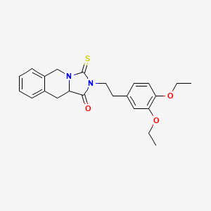 molecular formula C23H26N2O3S B4648149 2-[2-(3,4-diethoxyphenyl)ethyl]-3-thioxo-2,3,10,10a-tetrahydroimidazo[1,5-b]isoquinolin-1(5H)-one 