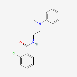 molecular formula C16H17ClN2O B4648201 2-chloro-N-{2-[methyl(phenyl)amino]ethyl}benzamide 