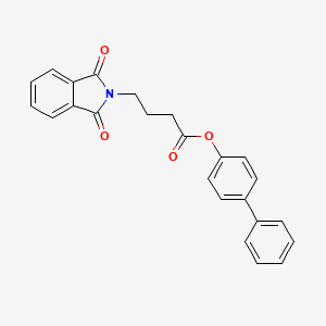 molecular formula C24H19NO4 B4648420 4-biphenylyl 4-(1,3-dioxo-1,3-dihydro-2H-isoindol-2-yl)butanoate 