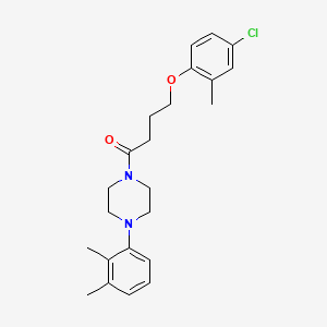 molecular formula C23H29ClN2O2 B4648508 1-[4-(4-chloro-2-methylphenoxy)butanoyl]-4-(2,3-dimethylphenyl)piperazine 